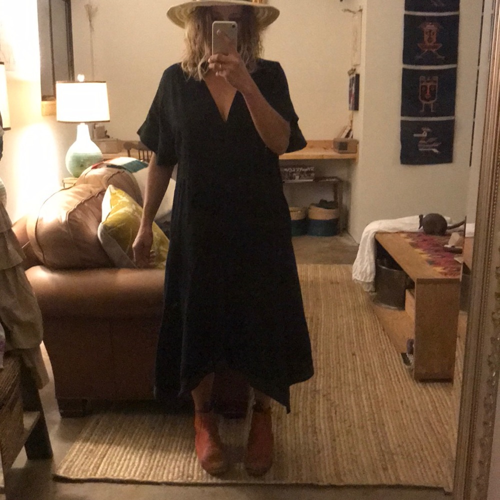 ZARA linen oversized dress sz S